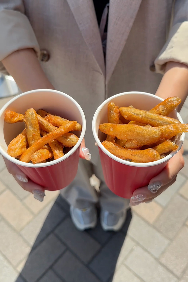 今日のおつまみはフライドごぼうで決まり◎